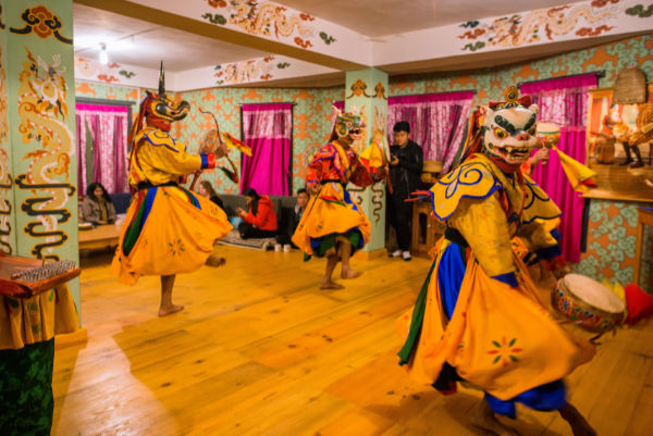 micebhutan meeting in bhutan mask dance