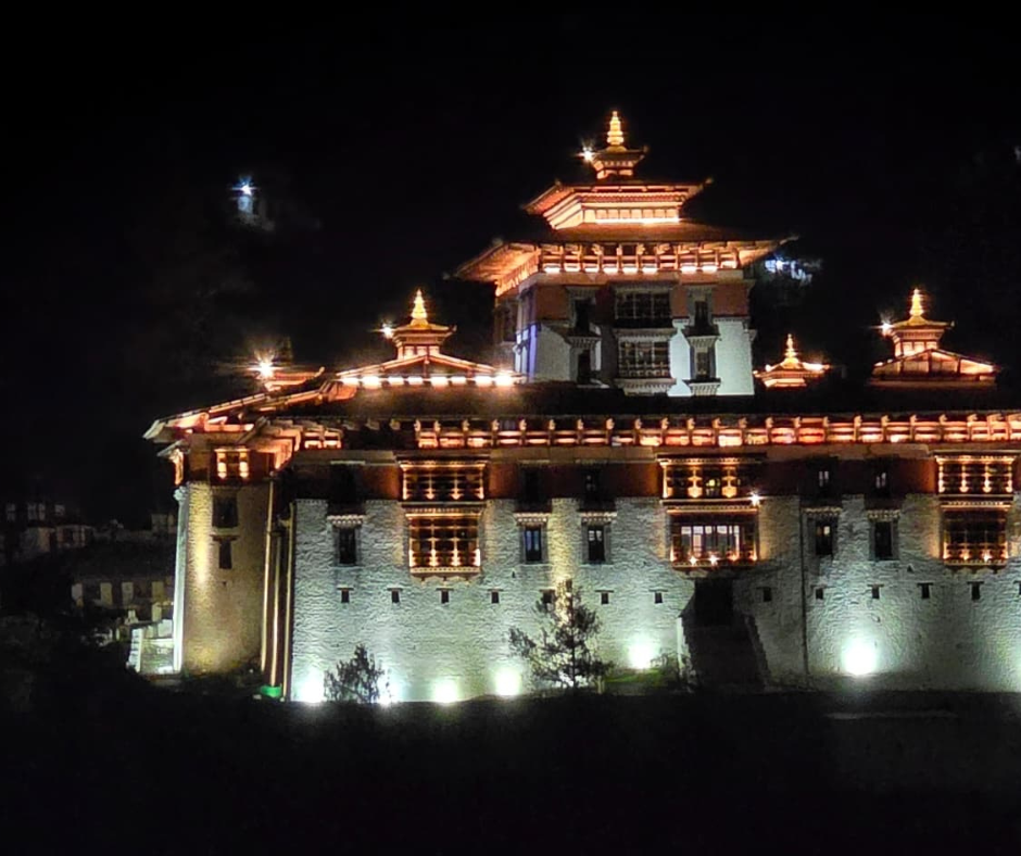 Paro Dzong at Night