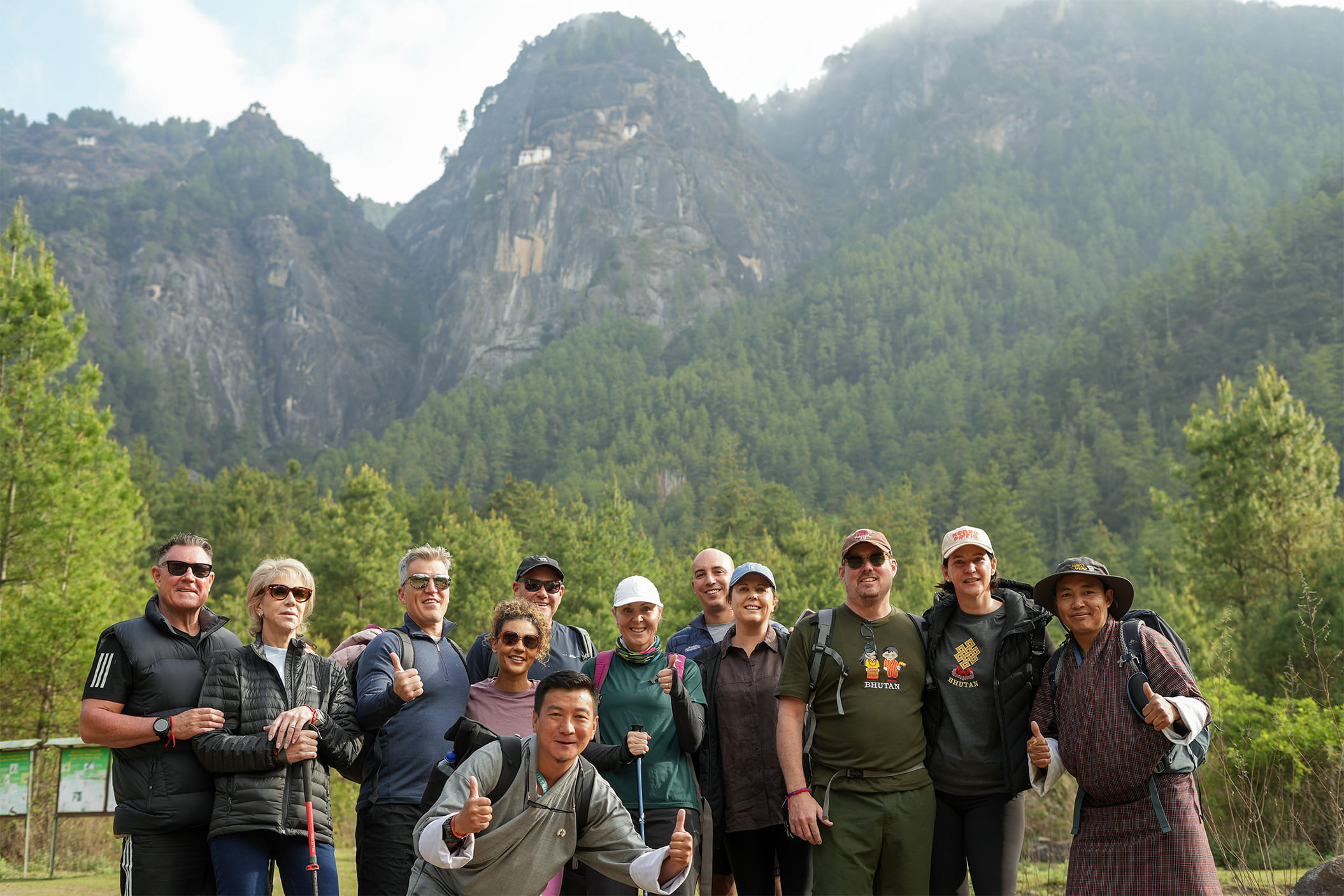 Bostons corporate group hiking up to Tiger_s Nest