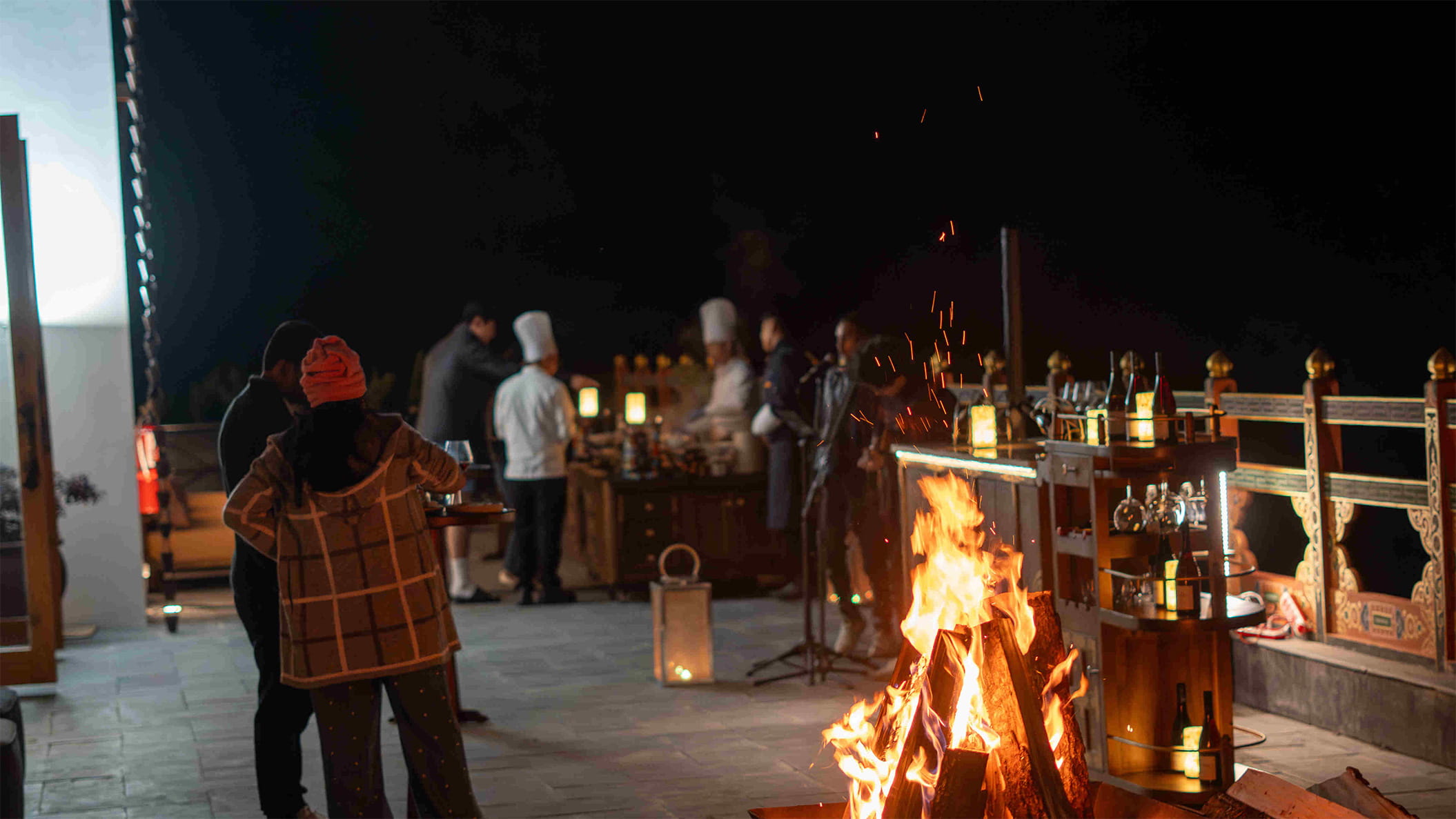 Evening welcome dinner in Bhutan