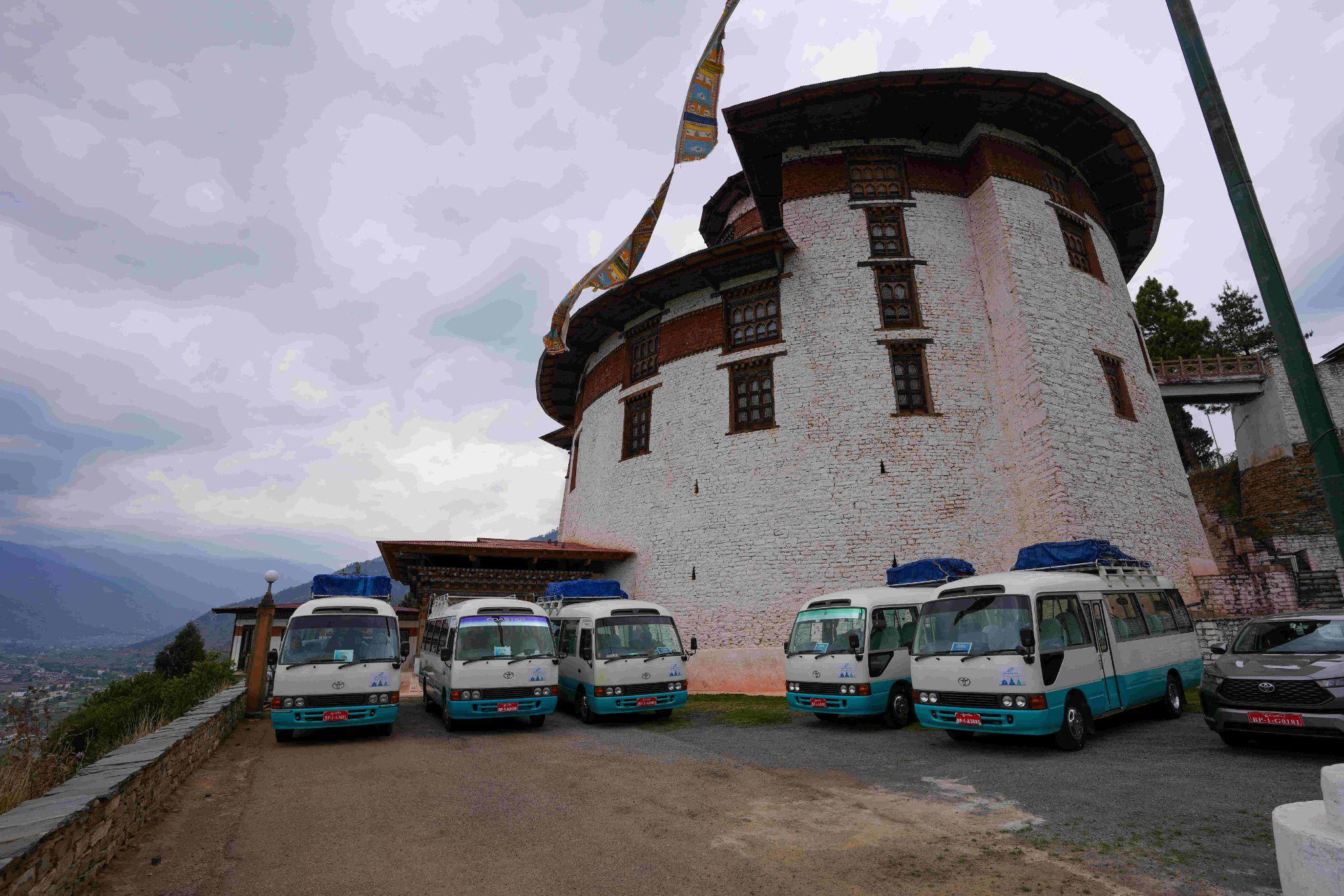 multiple minibuses for Bhutan Mice