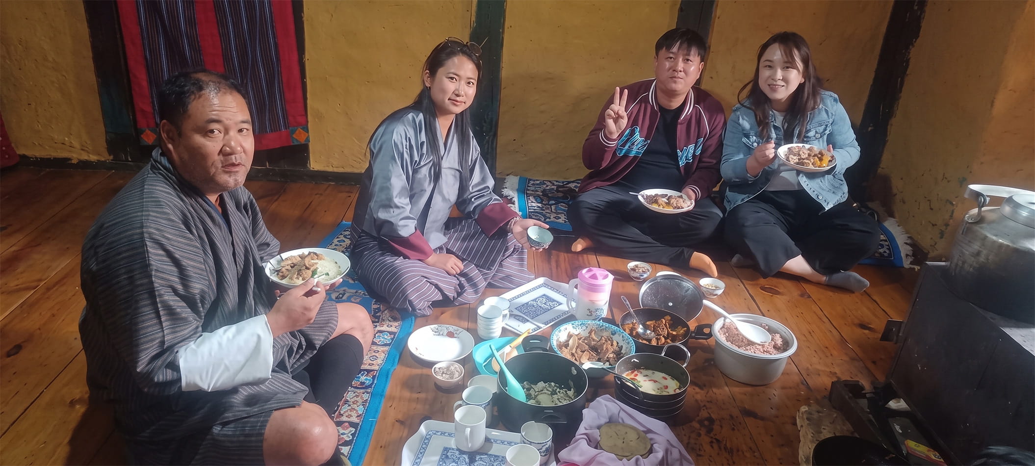 Share authentic Bhutanese hospitality around a table for everyone